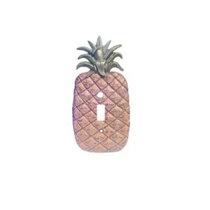 Pineapple Light Switch Cover - Brown and Green